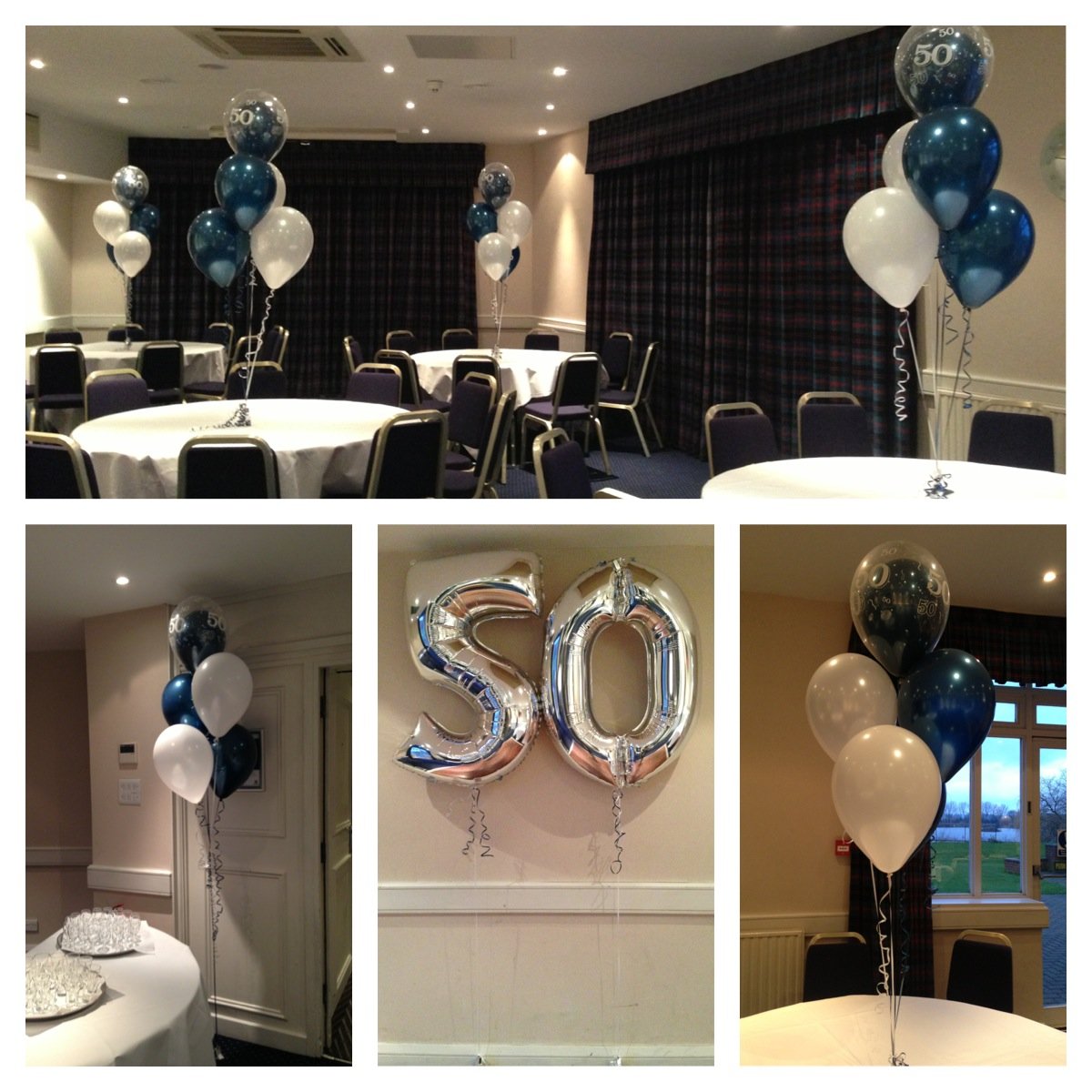 50th Birthday balloons at Holiday Inn Basildon