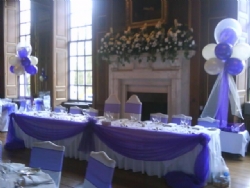 Material Top Table Swagging at Gosfield Hall